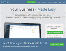Tablet Screenshot of acrual.com